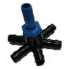 20 pcs of 6 way connector 16 mm with inlet nipple